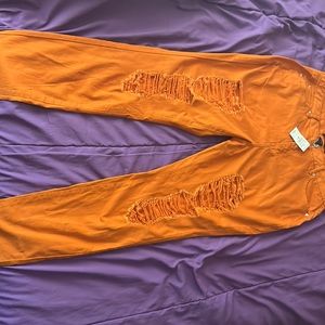 These a brand new pair of Ashley Stewart jeans. They are a size 16 in women’s.